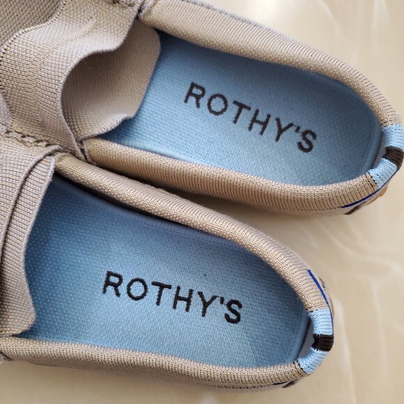 Rothy\'s The Driving Loafer In Beige Tan Men\'s Slip On Knit Shoes Size 9.5 main image 13